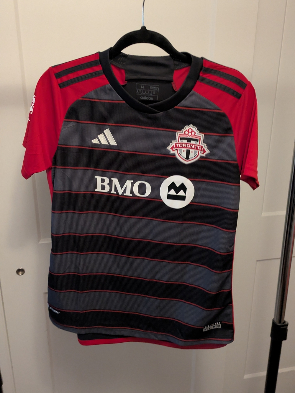 Brand new Adidas Kids Toronto FC Black and Red Home Jersey